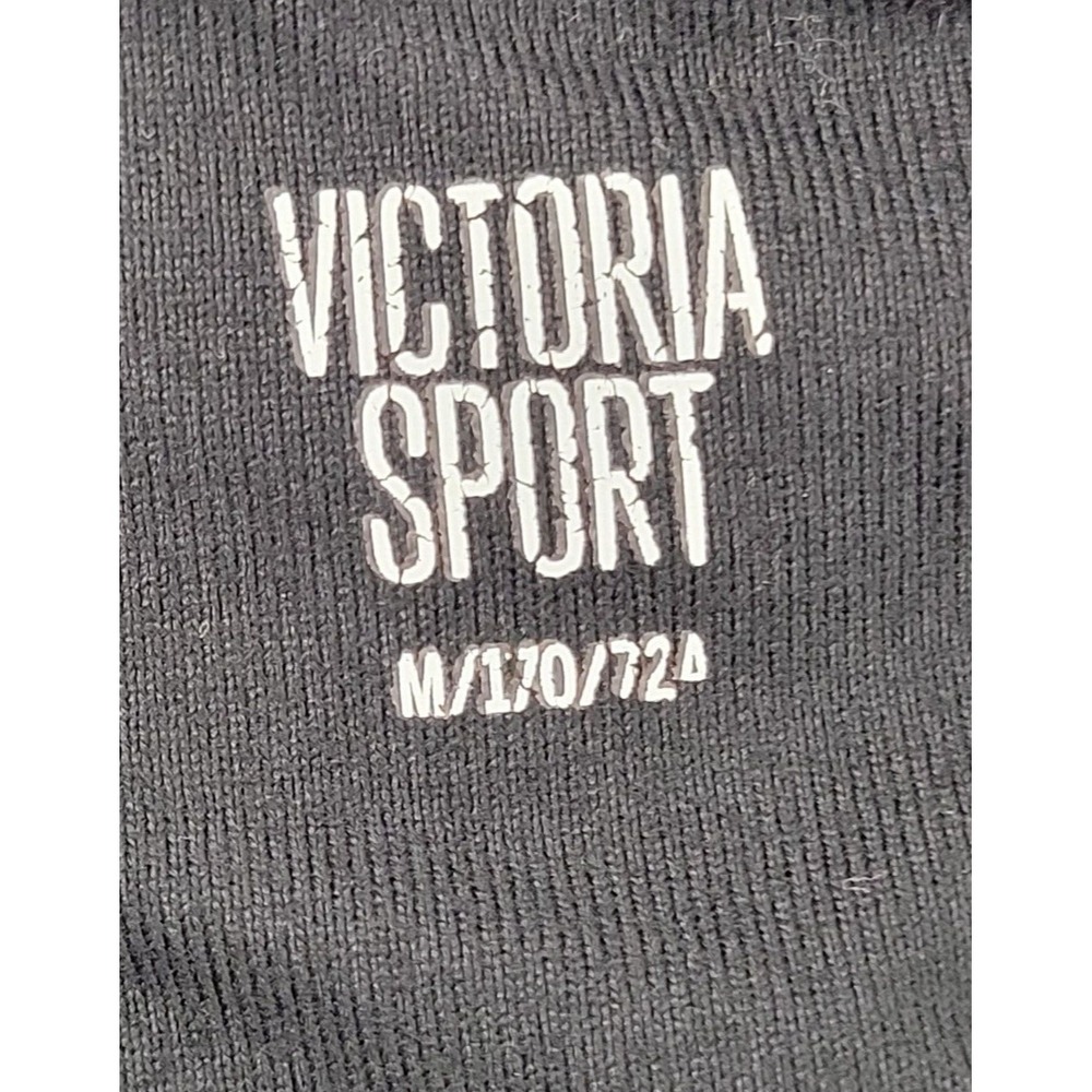 VICTORIA'S SECRET SPORT Women's Size Medium Mid Rise Black/Gray Capri Leggings - Picture 3 of 8